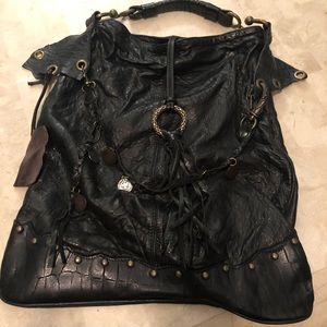 Cochni Italy Genuine Leather Boho Hobo Bag